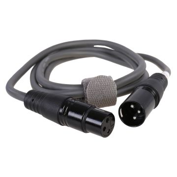XLR Kabel 3-Pins XLR Male naar Female 1,5m