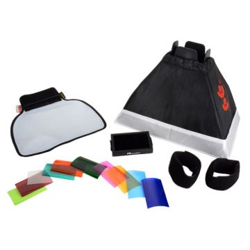 Falcon Eyes Speedlite Camera Flitser Strobist Set ESA-K3