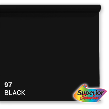 Superior Achtergrondpapier 97 Black 3,56 x 15m Superior Achtergrondpapier 97 Black 3,56 x 15m