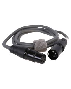 XLR Kabel 3-Pins XLR Male naar Female 1,5m