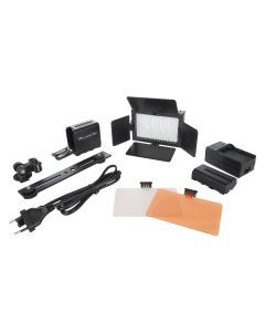 Falcon Eyes LED Lamp Set Dimbaar DV-160V-K2 incl. Accu