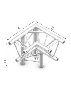 Studioking Truss Driehoek 90 Graden Hoek Omlaag Links Top Omlaag