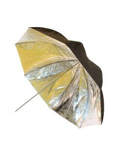 Falcon Eyes Flitsparaplu UR-48SB1 Zilver/Zwart 122 cm