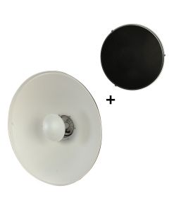 StudioKing Beauty Dish Wit SK-BD550W 55 cm met Honingraat