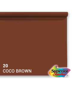 Superior Achtergrondpapier 20 Coco Brown 1,35 x 11m