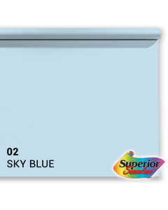 Superior Achtergrondpapier 02 Sky Blue 2,72 x 11m