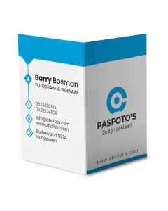 Pasfotomapjes Wit met Print 1000 St.