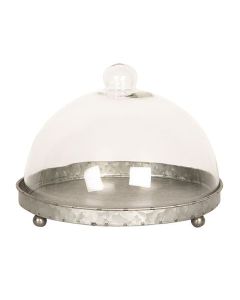 Clayre Eef Stolp 6GL2491 Grijs Transparent 21x15 cm